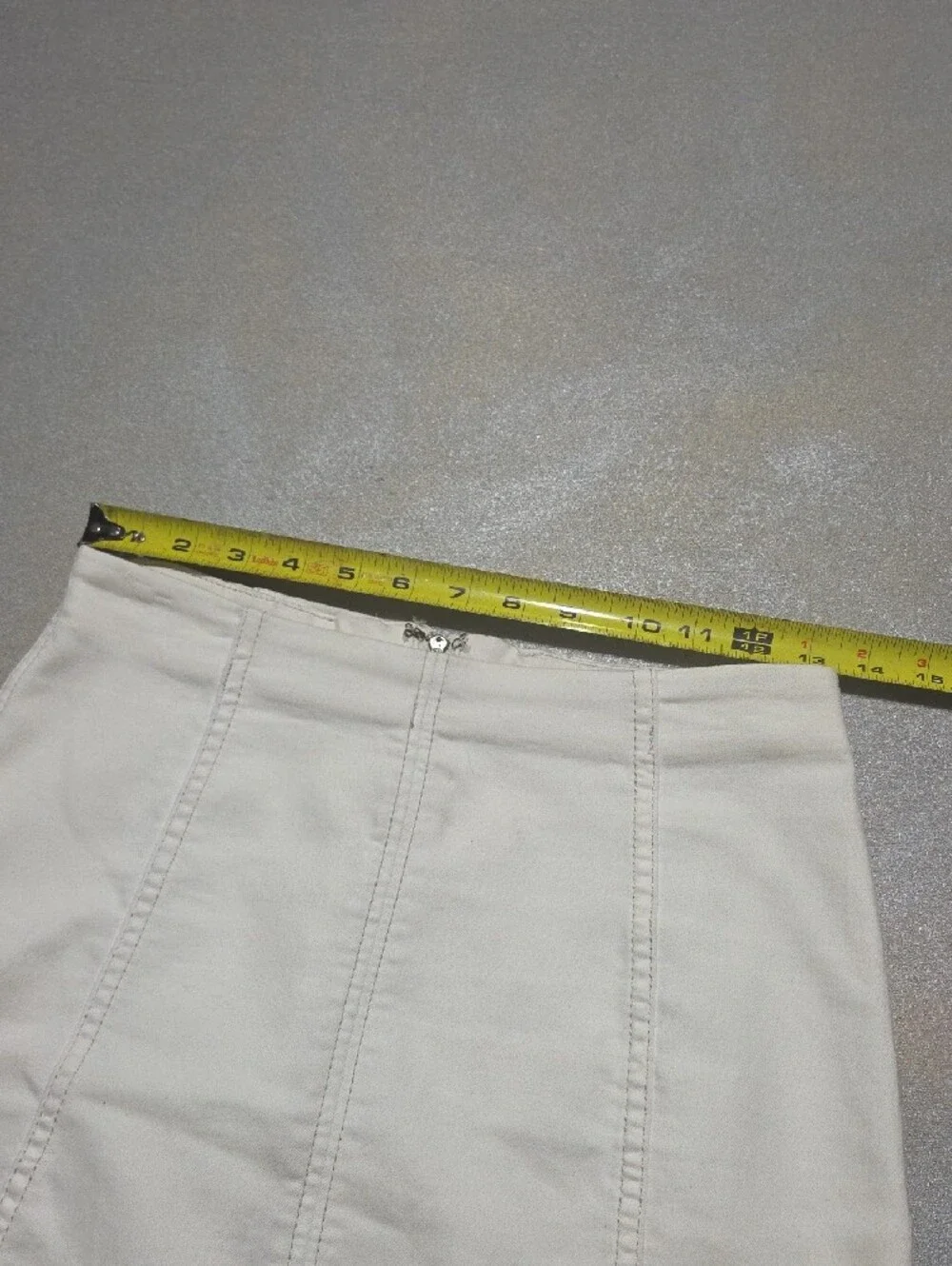 Free People Off-White Paneled A-Line Mini Skirt